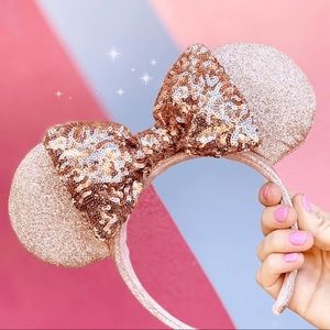 Rose Gold Disney Minnie Mouse ears